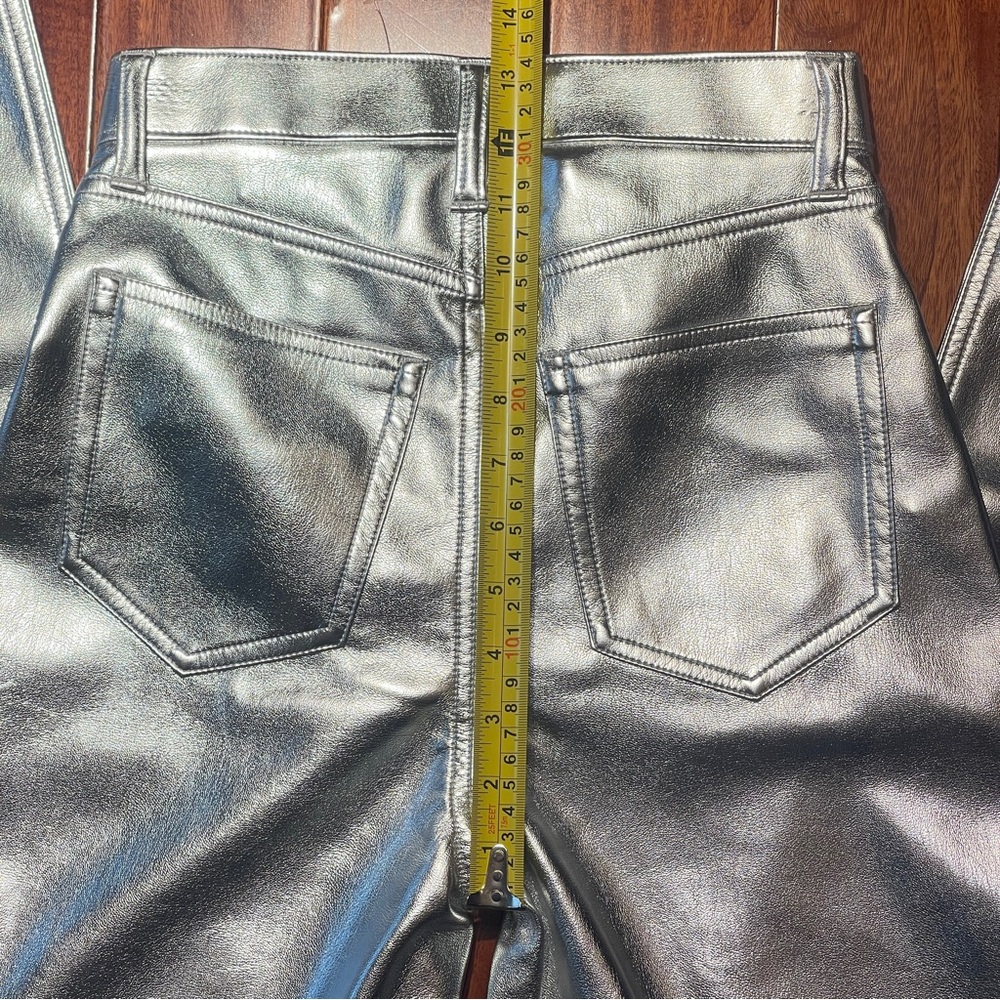 Abercrombie & Fitch Metallic Silver Straight-Leg Pants - Picture 7 of 13